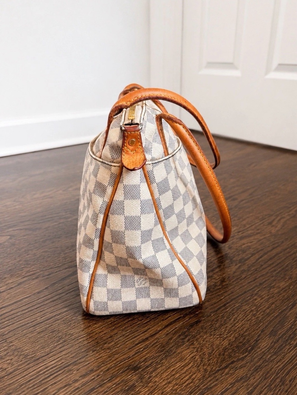 Louis Vuitton Figheri PM Tote Shoulder Bag Damier Azur White - Picture 2 of 16